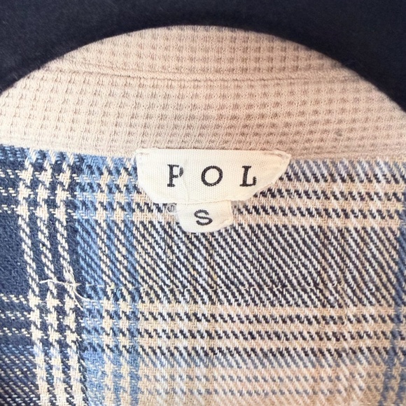 POL Blue Striped Flannel (B) - Picture 3 of 6